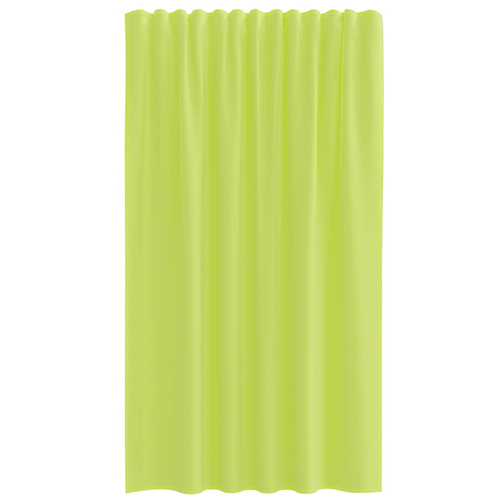 vidaXL Voile Curtains with Rod Pockets 2 pcs Apple Green