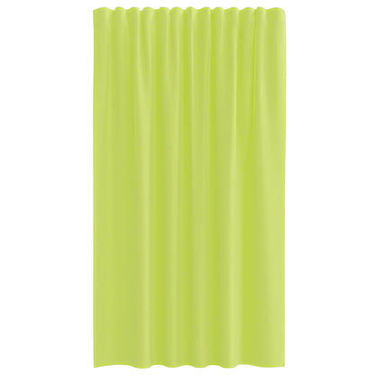 vidaXL Voile Curtains with Rod Pockets 2 pcs Apple Green