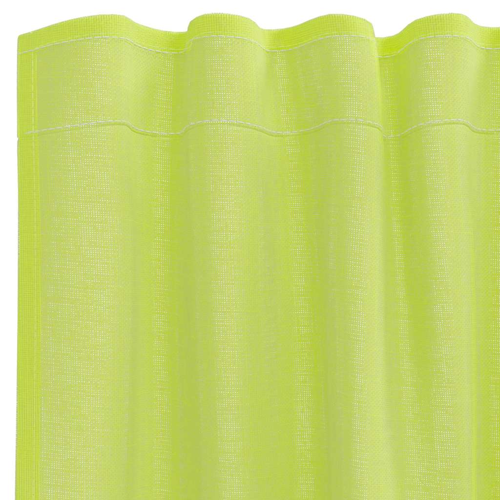vidaXL Voile Curtains with Rod Pockets 2 pcs Apple Green
