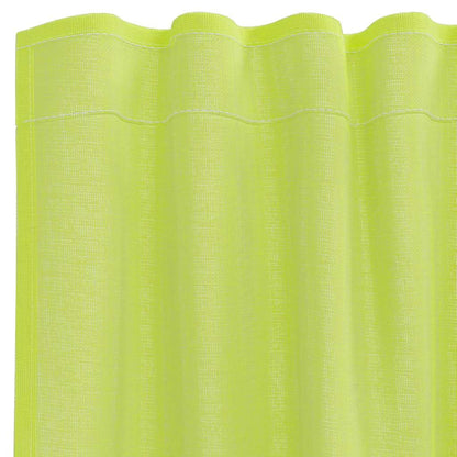 vidaXL Voile Curtains with Rod Pockets 2 pcs Apple Green