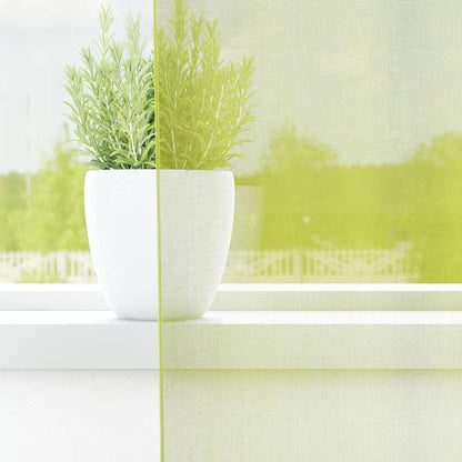 vidaXL Voile Curtains with Rod Pockets 2 pcs Apple Green