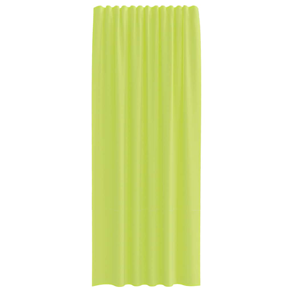 vidaXL Voile Curtains with Rod Pockets 2 pcs Apple Green