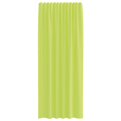 vidaXL Voile Curtains with Rod Pockets 2 pcs Apple Green