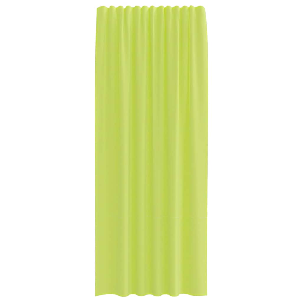 vidaXL Voile Curtains with Rod Pockets 2 pcs Apple Green