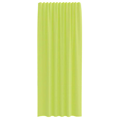vidaXL Voile Curtains with Rod Pockets 2 pcs Apple Green