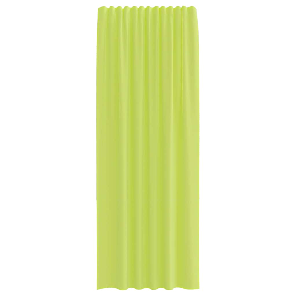 vidaXL Voile Curtains with Rod Pockets 2 pcs Apple Green