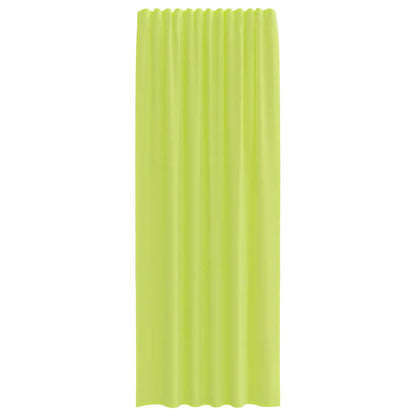 vidaXL Voile Curtains with Rod Pockets 2 pcs Apple Green