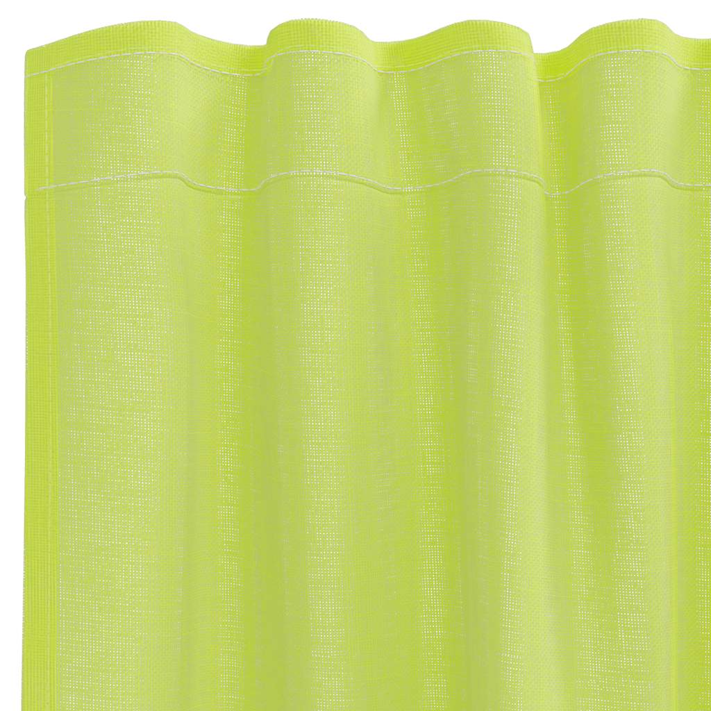vidaXL Voile Curtains with Rod Pockets 2 pcs Apple Green