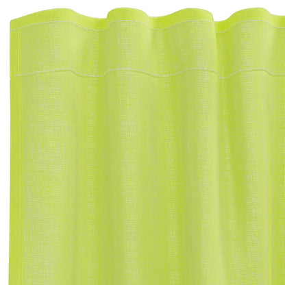 vidaXL Voile Curtains with Rod Pockets 2 pcs Apple Green