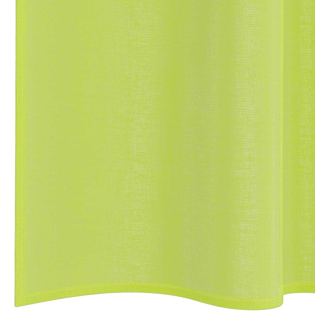 vidaXL Voile Curtains with Rod Pockets 2 pcs Apple Green
