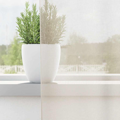 vidaXL Voile Curtains with Rod Pockets 2 pcs Cream