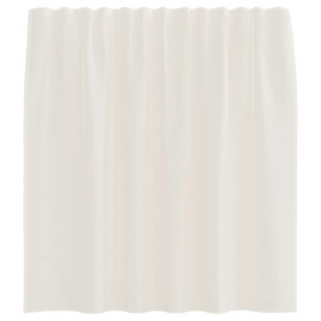 vidaXL Voile Curtains with Rod Pockets 2 pcs Cream