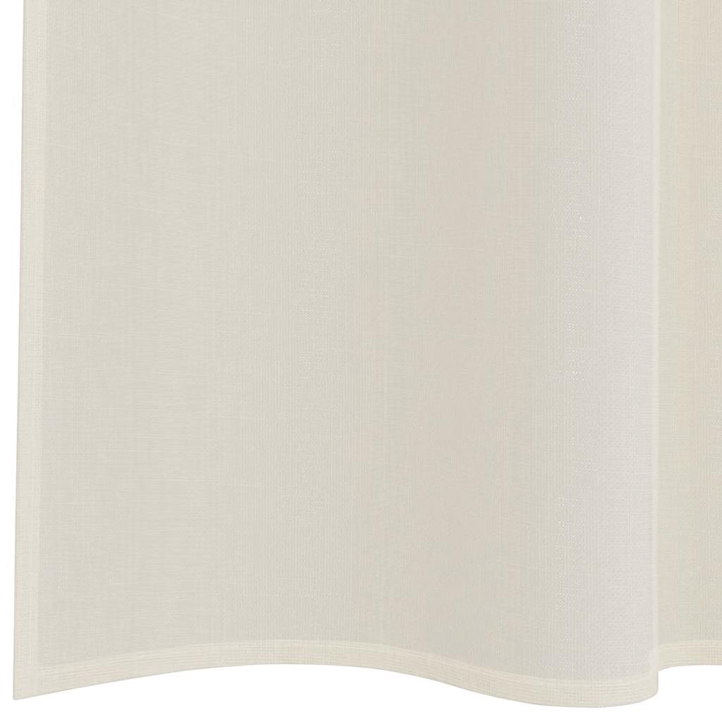 vidaXL Voile Curtains with Rod Pockets 2 pcs Cream