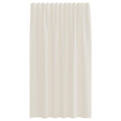 vidaXL Voile Curtains with Rod Pockets 2 pcs Cream