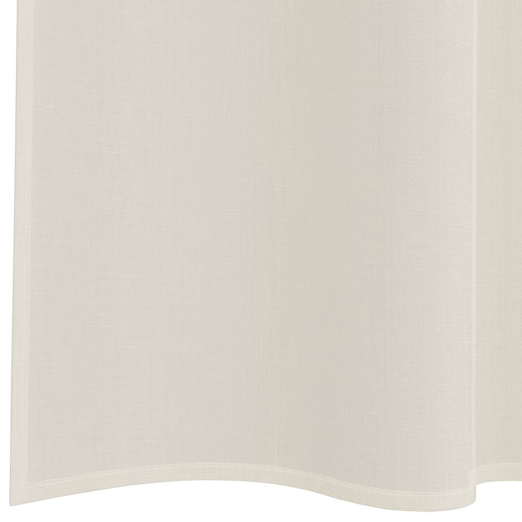 vidaXL Voile Curtains with Rod Pockets 2 pcs Cream