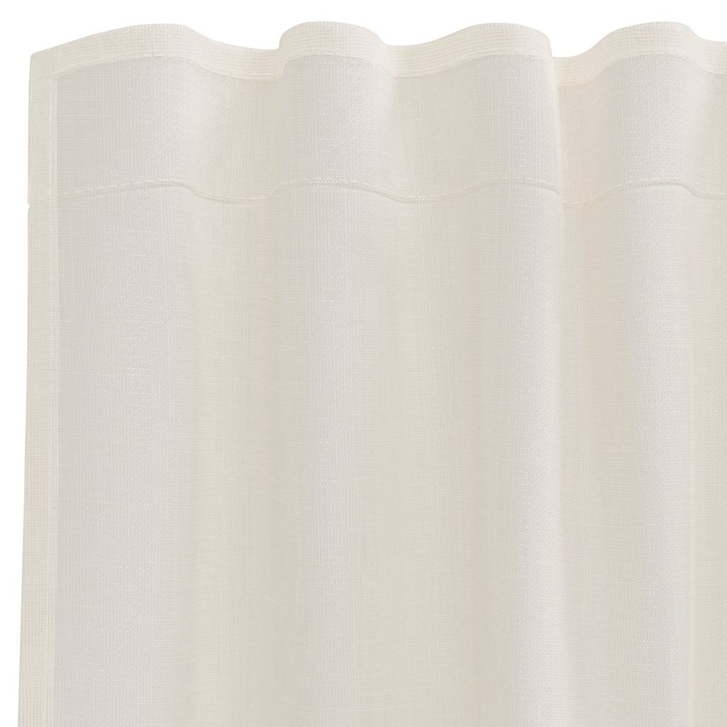 vidaXL Voile Curtains with Rod Pockets 2 pcs Cream