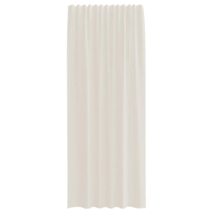 vidaXL Voile Curtains with Rod Pockets 2 pcs Cream