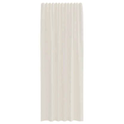 vidaXL Voile Curtains with Rod Pockets 2 pcs Cream