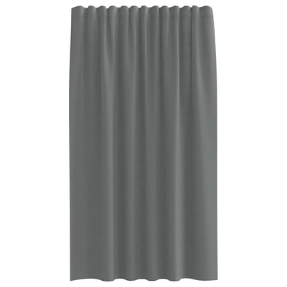 vidaXL Voile Curtains with Rod Pockets 2 pcs Dark Grey