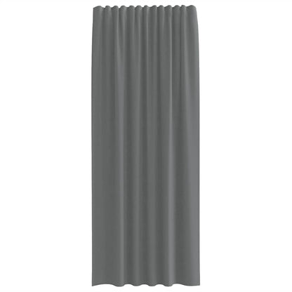 vidaXL Voile Curtains with Rod Pockets 2 pcs Dark Grey