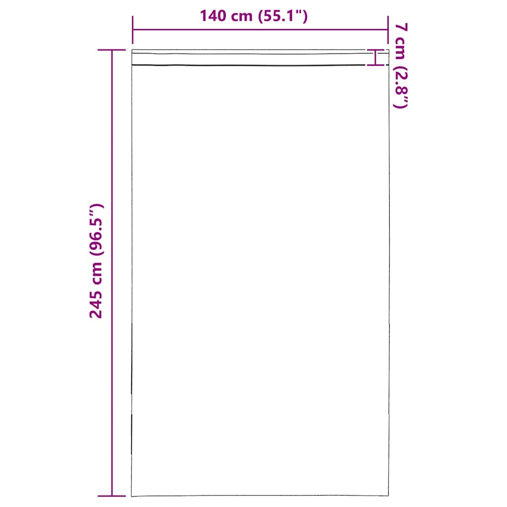 vidaXL Voile Curtains with Rod Pockets 2 pcs Dark Grey