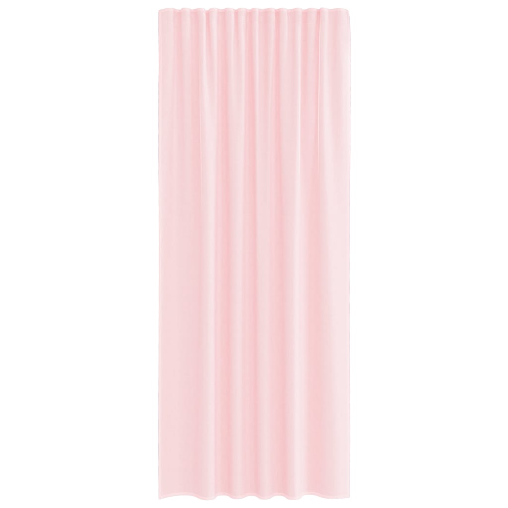 vidaXL Voile Curtains with Rod Pockets 2 pcs Light Pink