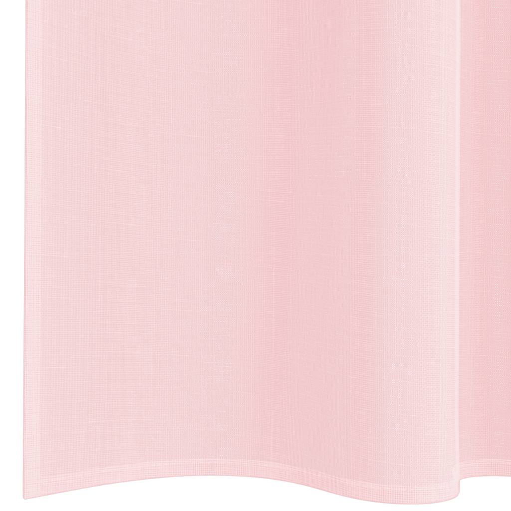 vidaXL Voile Curtains with Rod Pockets 2 pcs Light Pink