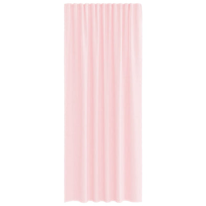 vidaXL Voile Curtains with Rod Pockets 2 pcs Light Pink