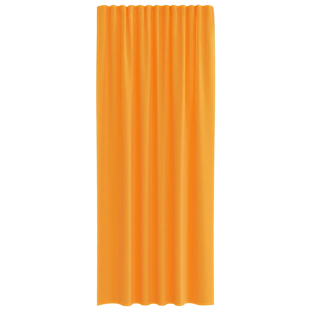vidaXL Voile Curtains with Rod Pockets 2 pcs Orange
