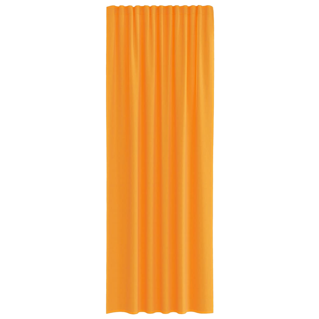 vidaXL Voile Curtains with Rod Pockets 2 pcs Orange