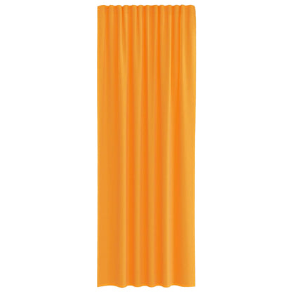 vidaXL Voile Curtains with Rod Pockets 2 pcs Orange