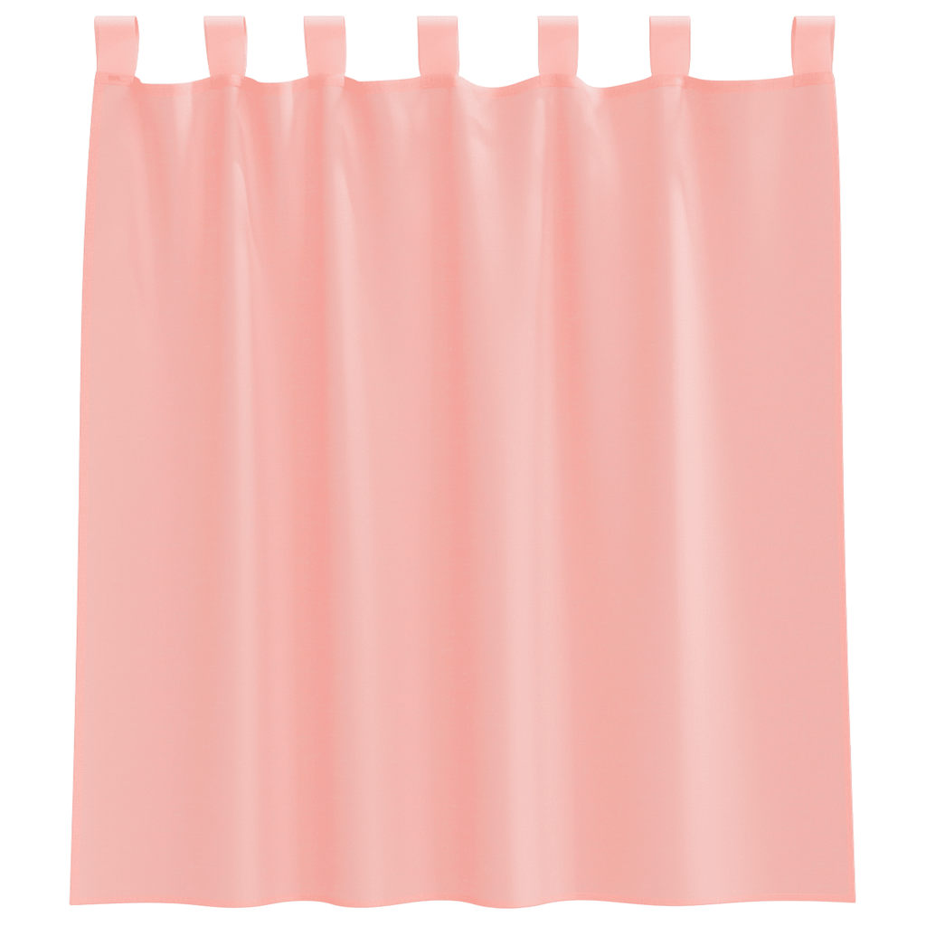 vidaXL Voile Curtains with Rod Pockets 2 pcs Pink