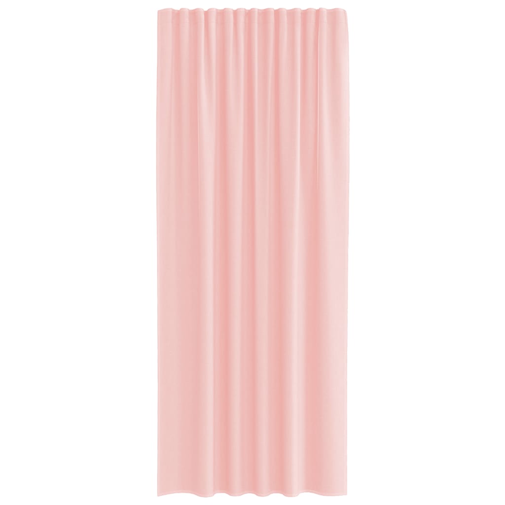 vidaXL Voile Curtains with Rod Pockets 2 pcs Pink