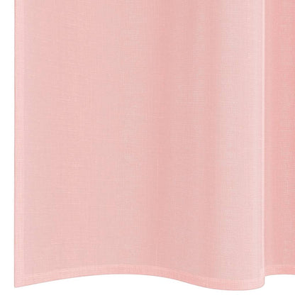vidaXL Voile Curtains with Rod Pockets 2 pcs Pink