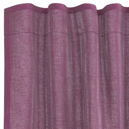 vidaXL Voile Curtains with Rod Pockets 2 pcs Purple