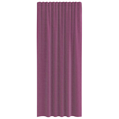vidaXL Voile Curtains with Rod Pockets 2 pcs Purple