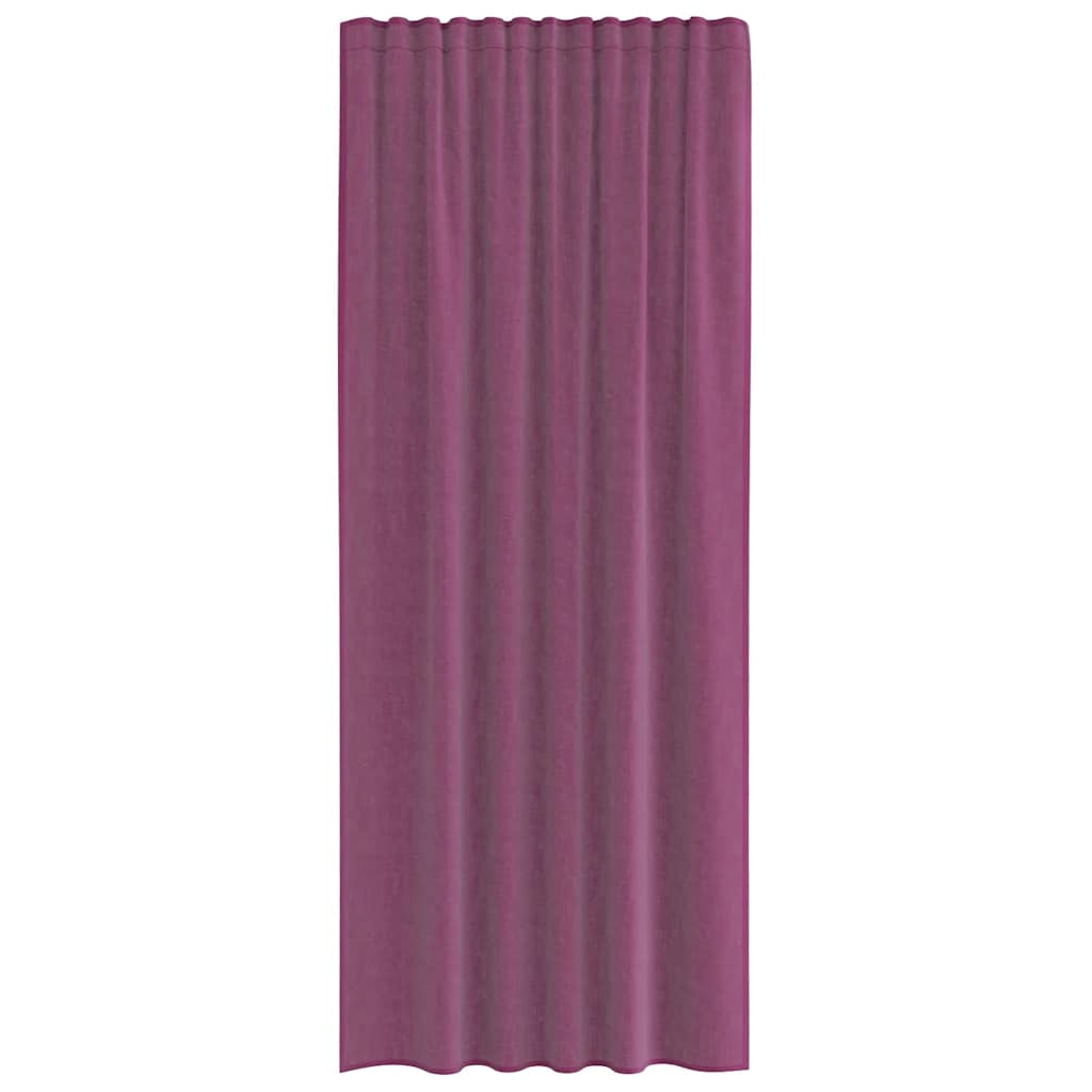 vidaXL Voile Curtains with Rod Pockets 2 pcs Purple