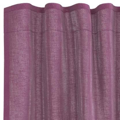 vidaXL Voile Curtains with Rod Pockets 2 pcs Purple