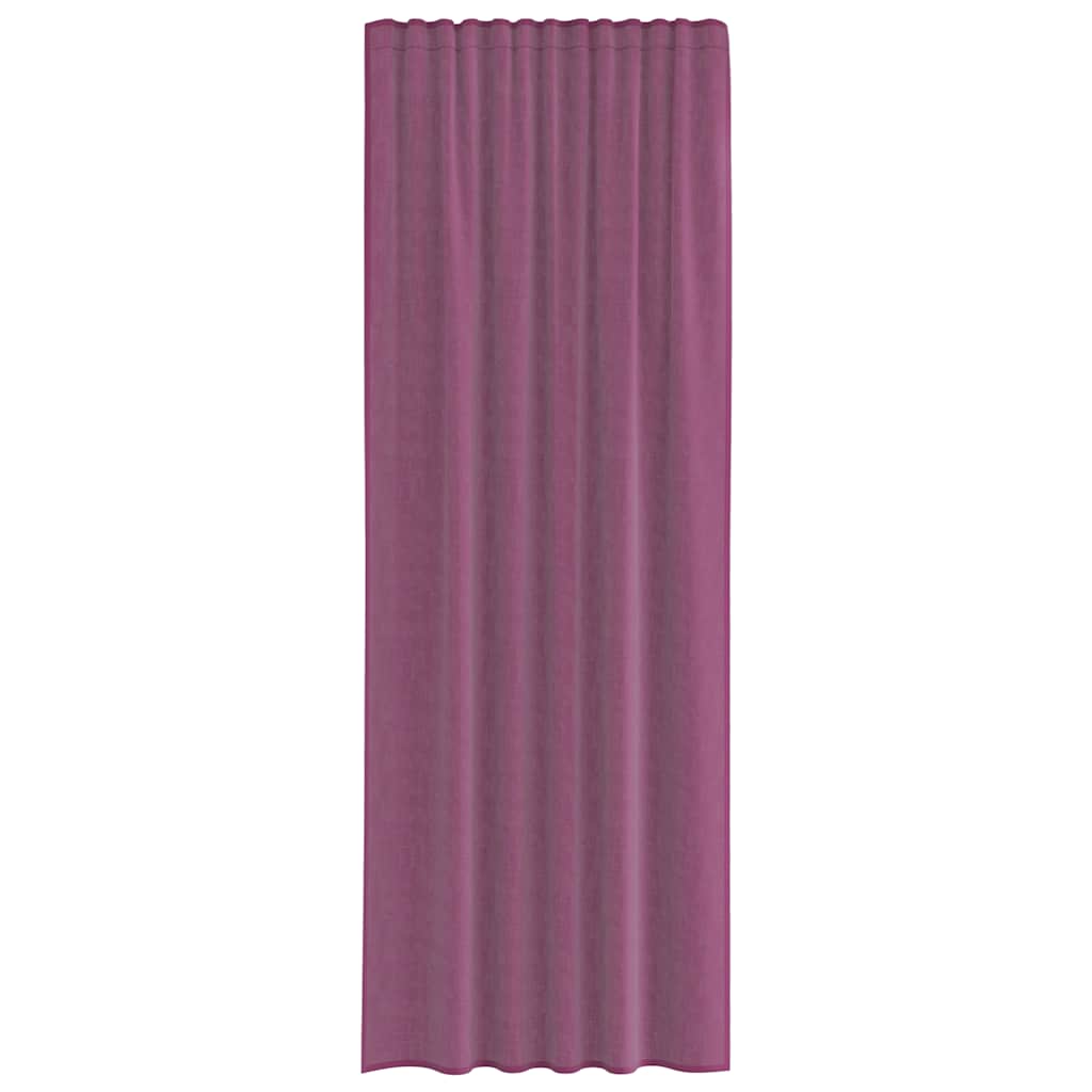 vidaXL Voile Curtains with Rod Pockets 2 pcs Purple