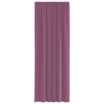 vidaXL Voile Curtains with Rod Pockets 2 pcs Purple