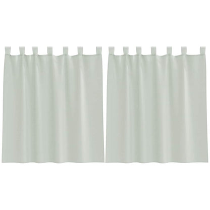 vidaXL Voile Curtains with Rod Pockets 2 pcs Light Grey