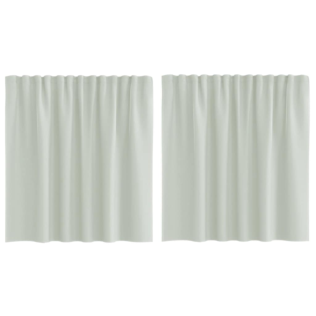 vidaXL Voile Curtains with Rod Pockets 2 pcs Light Grey