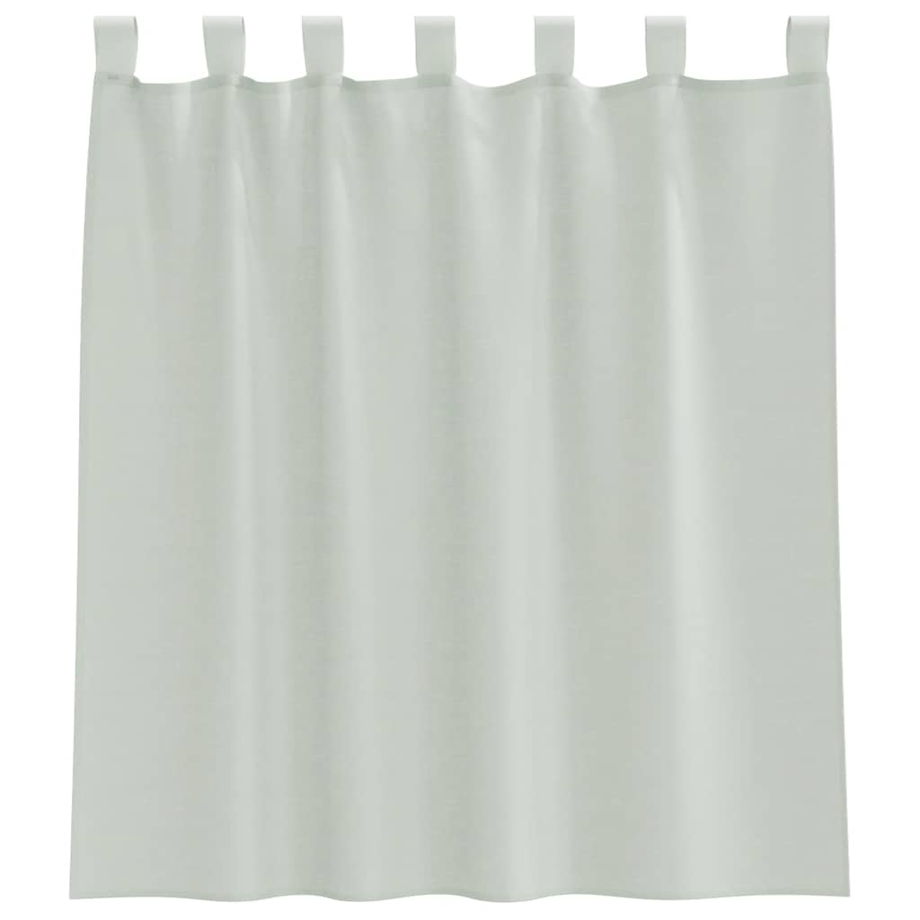 vidaXL Voile Curtains with Rod Pockets 2 pcs Light Grey