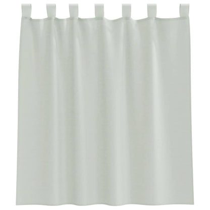vidaXL Voile Curtains with Rod Pockets 2 pcs Light Grey