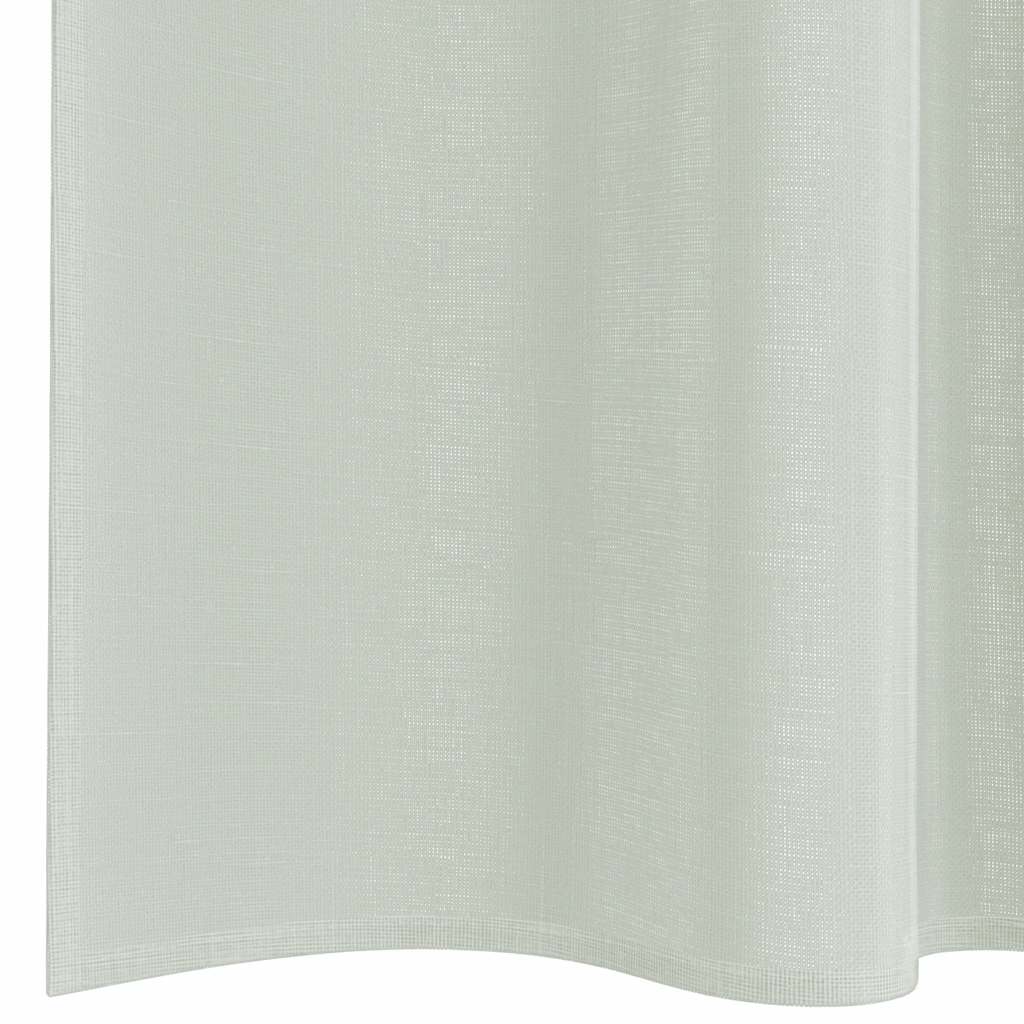 vidaXL Voile Curtains with Rod Pockets 2 pcs Light Grey
