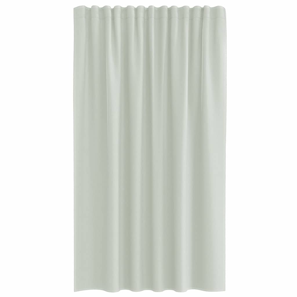 vidaXL Voile Curtains with Rod Pockets 2 pcs Light Grey