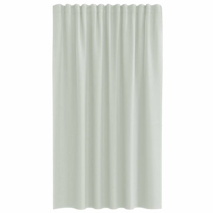 vidaXL Voile Curtains with Rod Pockets 2 pcs Light Grey