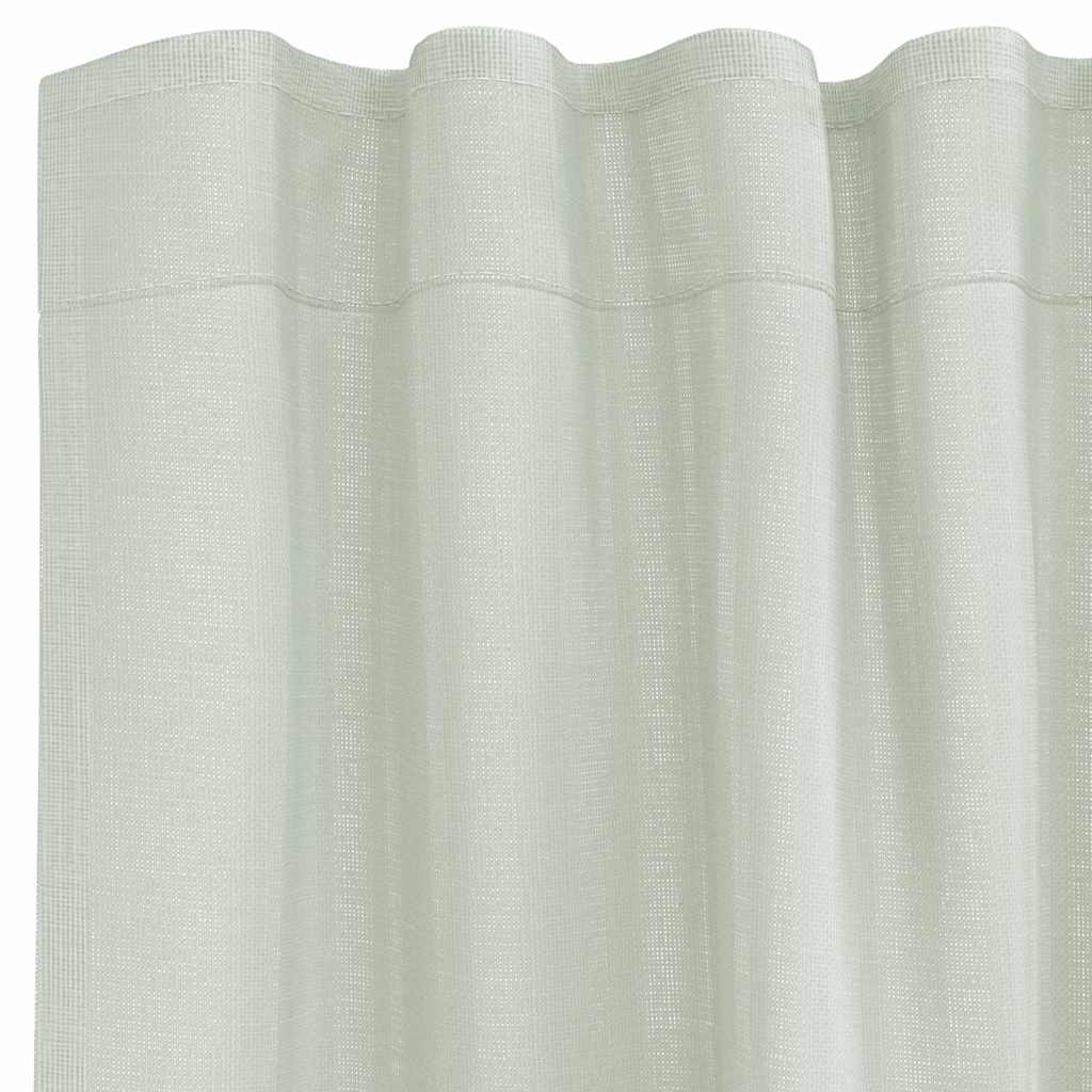 vidaXL Voile Curtains with Rod Pockets 2 pcs Light Grey