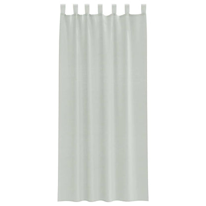 vidaXL Voile Curtains with Rod Pockets 2 pcs Light Grey