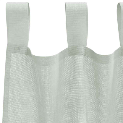vidaXL Voile Curtains with Rod Pockets 2 pcs Light Grey
